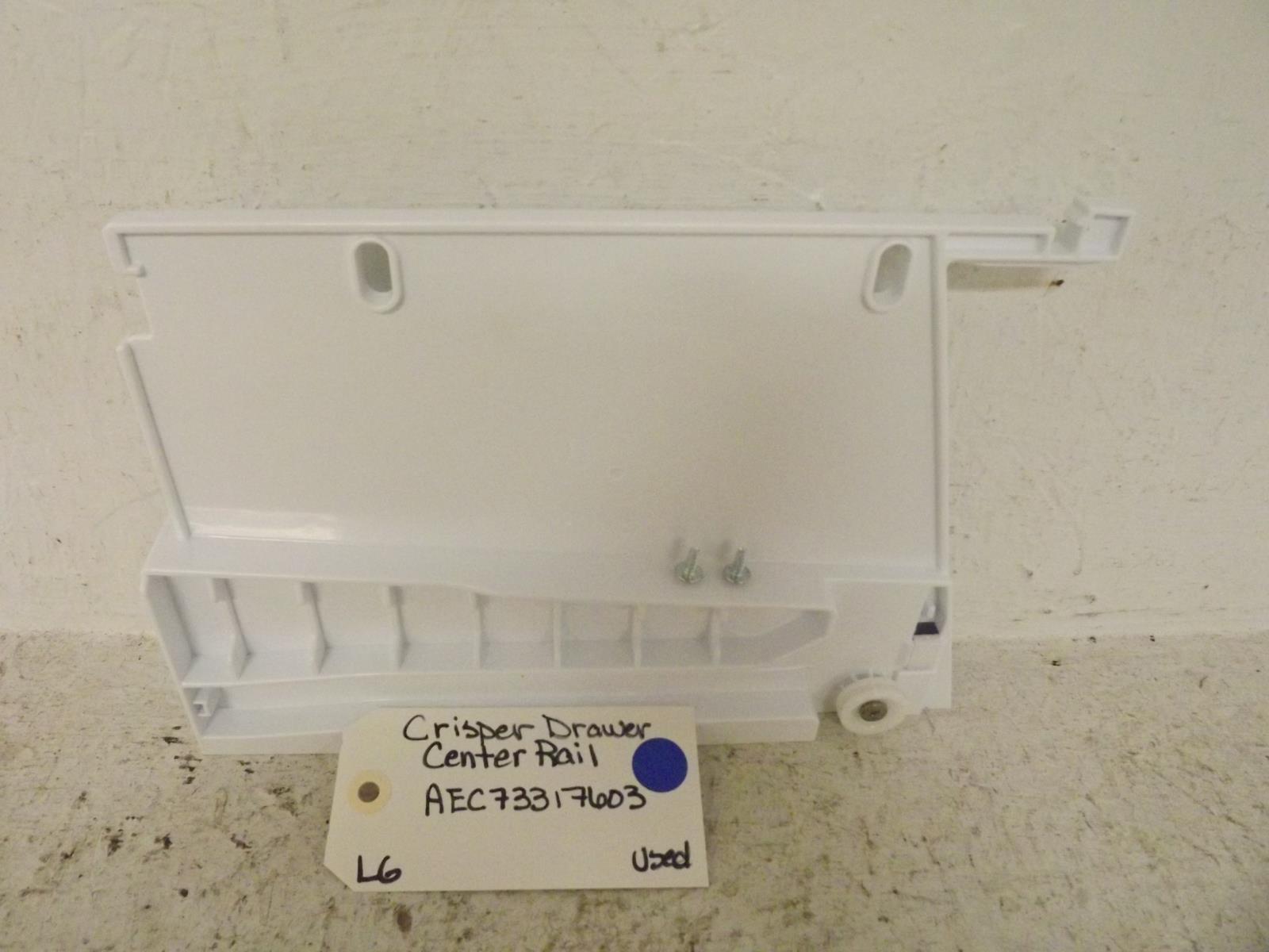 LG Refrigerator AEC73317603 Crisper Drawer Center Rail Used LG Refrigerator AEC73317603 Crisper Drawer Center Rail Used
